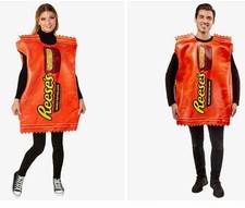 Disfraz de Halloween para hombre y mujer Reese taza de mantequilla de maní talla única rubíes