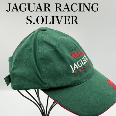 JAGUAR Racing Embroidered Cap s.Oliver Free Size Dark Green Red