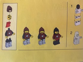 LEGO Castle: Wolfpack Tower 6075 Incomplete w/ Mini-figures & Manual