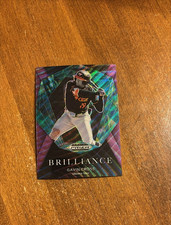 Gavin Cross 2022 Panini Prizm Brilliance Purple Wave BR-GC Hokies Royals