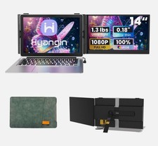 TeamGee S8 14  Triple Laptop Screen Extender 1080P FHD Dual Monitor Portable