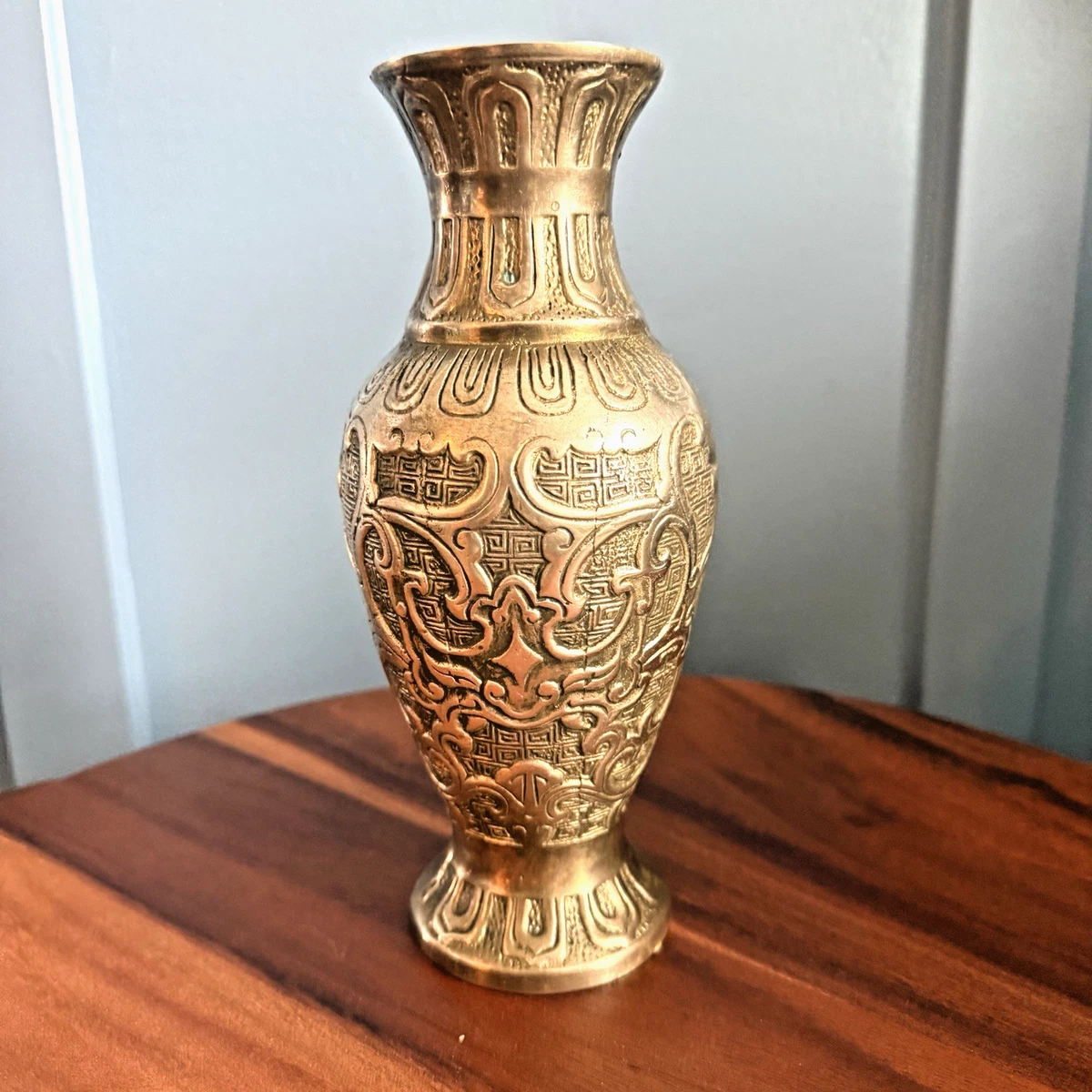 中国古董黄铜花瓶| eBay