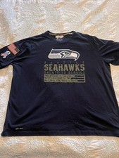 Seattle Seahawks Nike Player Team Issued Shirt Salute To Service XXXL