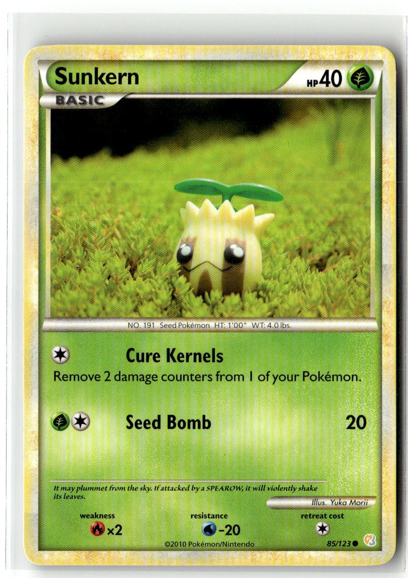 Sunkern 85/123 Common HeartGold & SoulSilver Pokemon Lightly Played