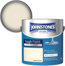 Johnstone's Bathroom Paint Mid Sheen Finish Stain Blocker Paint Dry in 1-2 Hours