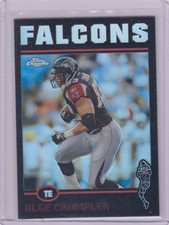2004 Alge Crumpler Topps Chrome BLACK REFRACTOR Parallel /100 - #97 Falcons