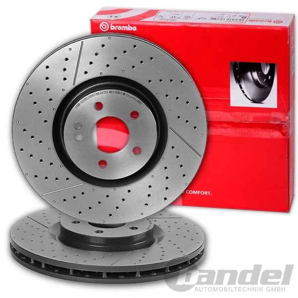 2X Brembo Bremsscheiben 350Mm Vorne Passend FüR AMG A45 W176 C117 X117 X156-image