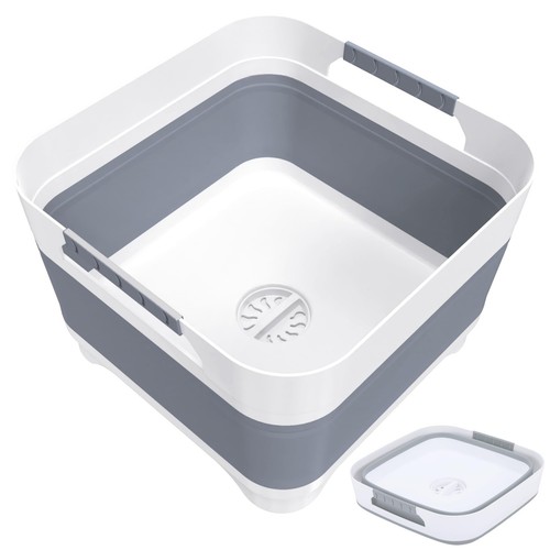 Wash Basin for Baby Bottles, Foldable, Versatile Wash Tub for Kitchen, RV, Ou...