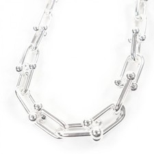 Tiffany  Co. HardWear Graduated Link AG925 42 Links Necklace 105.1g 136416