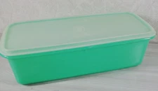 Tupperware 3 Pc Celery Keeper 782 Base & Insert Jadeite Green With Clear Lid