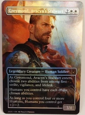 Greymond, Avacyn's Stalwart FOIL Proxy Playtest Card with Custom Fantasy Art