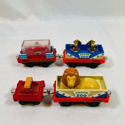 Thomas Take N Play Sodor Zoo Monkey, Lion, Sea Cargo, Rocky Diecast Train Cars