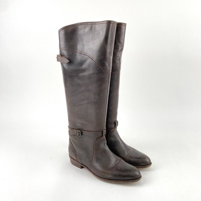 Frye 77561 Dorado Brown Leather Tall Knee High Women's Size 10 Riding Boots