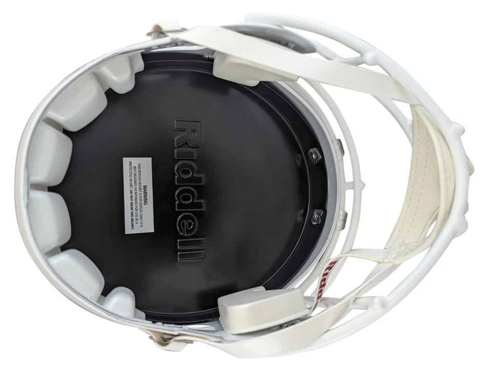 Casco de representante de velocidad de tamaño completo firmado por Texas Derrick Johnson con estuche BAS Witnessed Foto 4 de 4