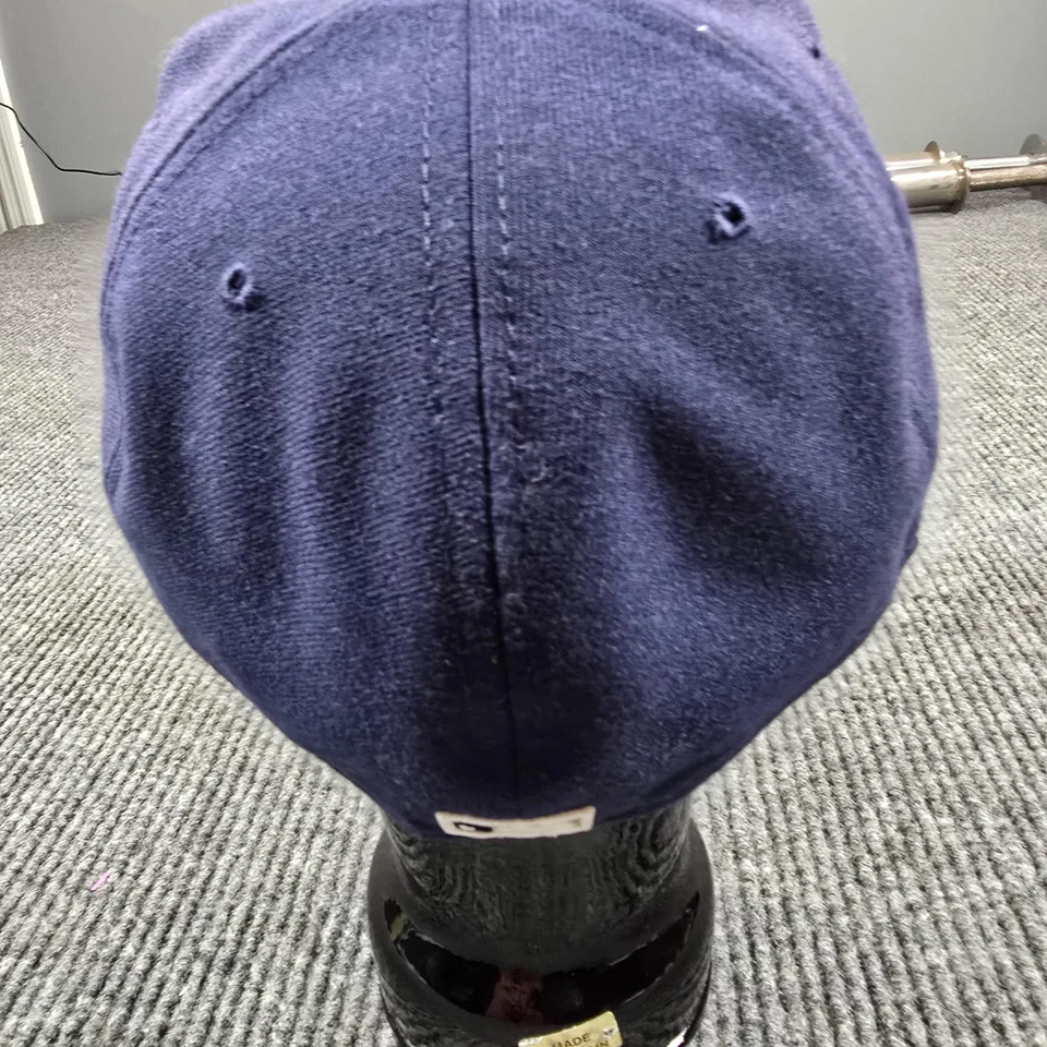 San Diego Padres Hat Cap Fitted Mens 7 3/8 Navy MLB Baseball New Era 59FIFTY - Image 4 of 4