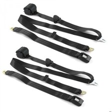Chevy Chevelle 1968 - 1972 Standard 3pt Bk Retract Bucket Seat Belt Kit-2 Belts