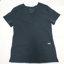 Figs Blue Grey Scrub Top Technical Collection Size Xs