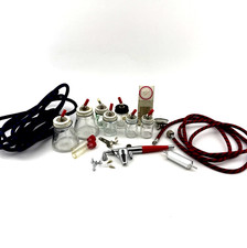 Paasche VL 334033 Airbrush Lot 7 Bottles 8 Tips MT 2 Hoses USA