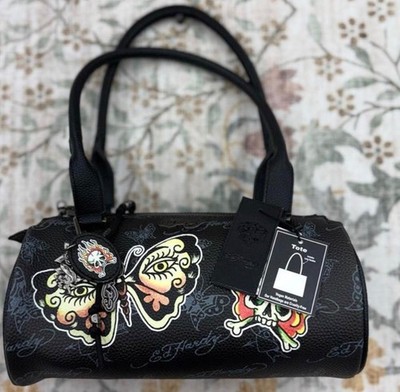 【新品】Ed Hardy エドハーディー　スカル ハンドバッグ y2k 新品】Ed Hardy エドハーディー スカル ハンドバッグ y2k