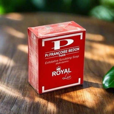 Pr. Françoise Bedon Royal Lux Exfoliating Red Rectangular Body Bar Soap Unisex