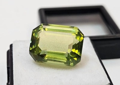 Bi-Colour Tourmaline Emerald Cut 12+ Ct Natural Loose Gemstone
