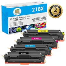 4PK W2180X 218X High Yield Toner with Chip For HP 3201dw MFP 3301fdw 3301cdw