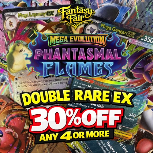 Phantasmal Flames EX Cards - Double Rare - Pokemon - English