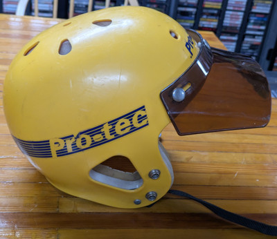 VTG 1980s Pro Tec Perception Helmet BMX Old  School Skateboard Full Cut Visor