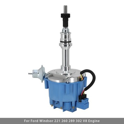Ignition Blue Cap Distributor w/ 65K Coil 1030213 Für SBF Ford Small Block 260