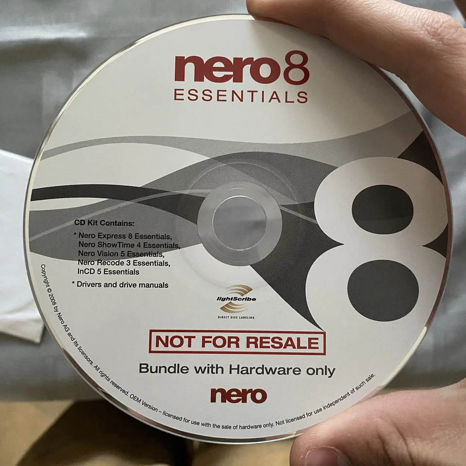 NERO 8 Essentials CD/DVD (Windows 7 8 10 11) Burner Burning Software New - Image 3 of 4