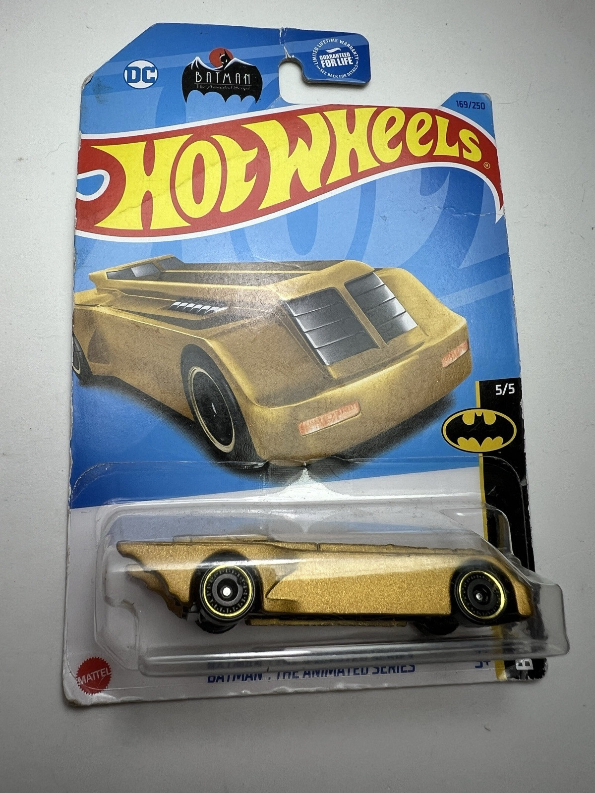2024 Hot Wheels DC Batman The Animated Series 169/250 1:64 Diecast Car Gold 5/5