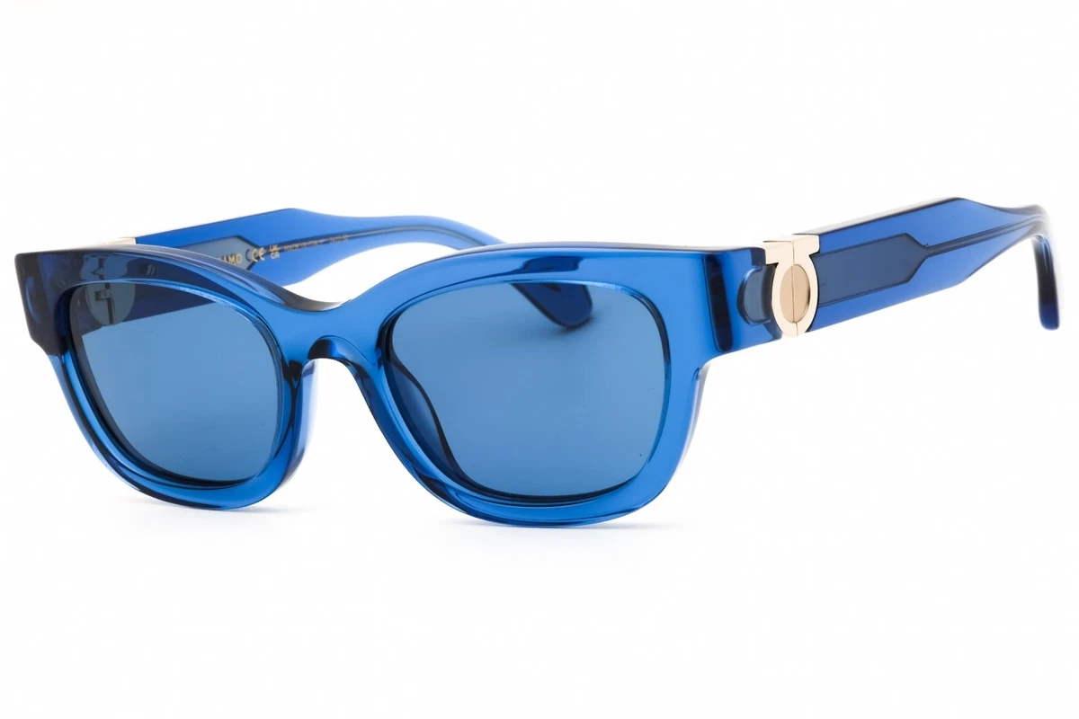 Salvatore Ferragamo Blue Sunglasses for Women for sale | eBay display picture 1
