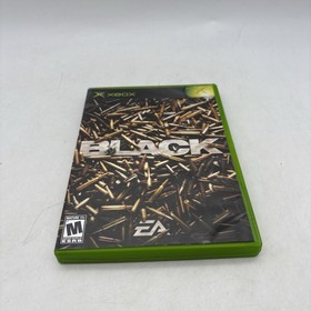 Black Microsoft Xbox Complete w/ Manual CIB Tested