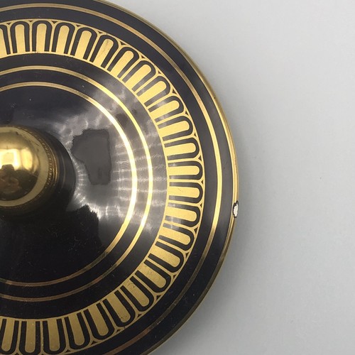 Vintage Ceramic Greek URN Vase with Lid Made in Greece in 24 K Gold 7'' high - Picture 2 of 10