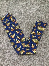 Lularoe Kid  s L/XL Leggings With Pizza Design NEW 