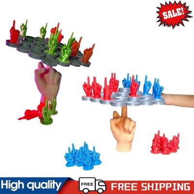 Mittelfinger Zwei Spieler Spiel Spaß Tabletop Spiel Balance Brettspiel Tischspiel 