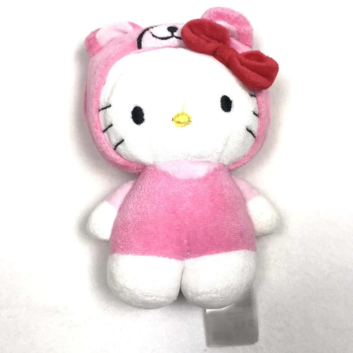 H&M 2010 Sanrio Hello Kitty Pink Teddy Bear Plush Toy 7”