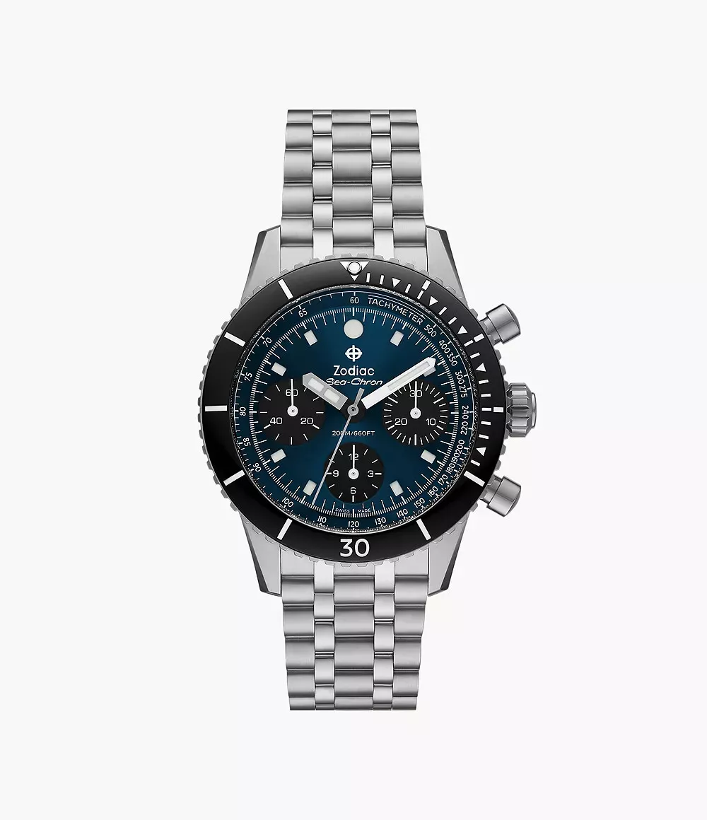 Authorized Dealer Zodiac Sea Chron Auto SS Watch ZO3605 eBay