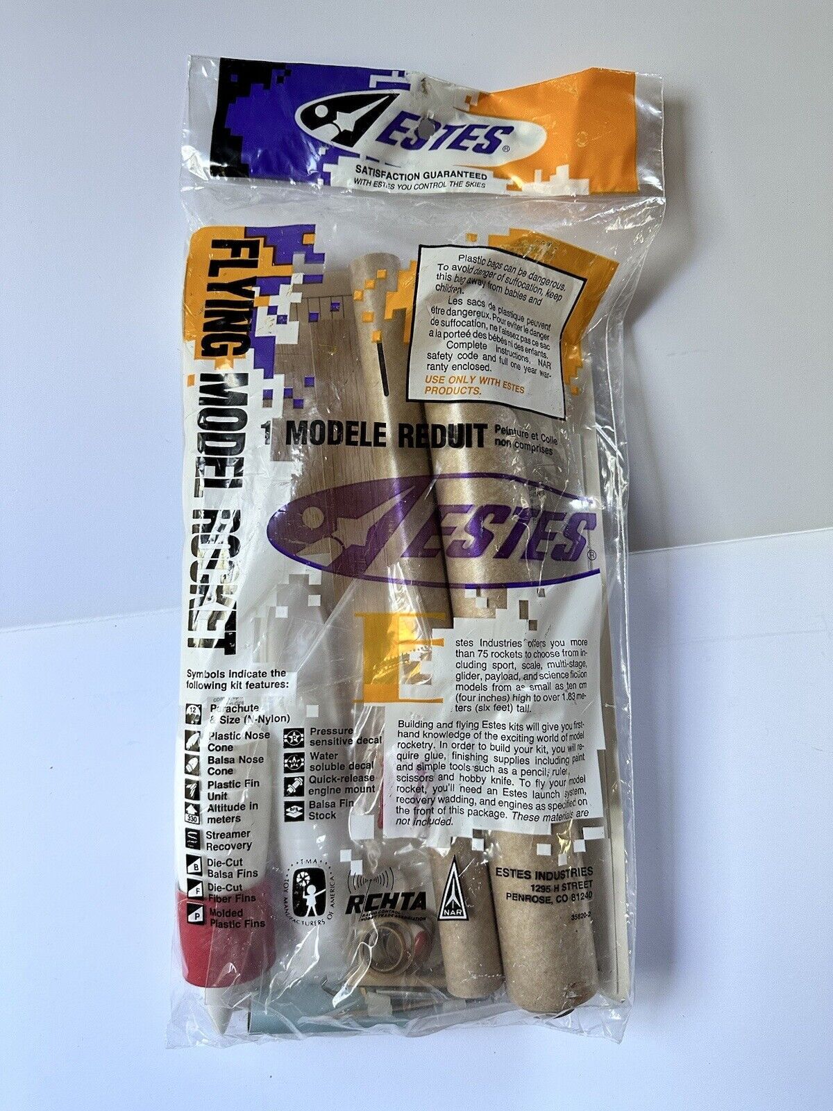 Vintage Estes #2086 Tomcat Flying Model Rocket Challenge Series - Rare - Picture 4 of 5