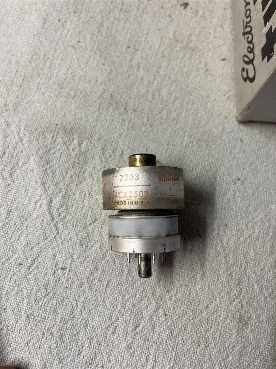 1) Eimac 4CX250B 7203 Transmitting Vacuum Tube Ham Amplifier | eBay