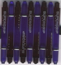 2in 2ba Black/Deep Blue HARROWS SUPERGRIP FUSION Dart Shafts  Rings: 1 Set of 3