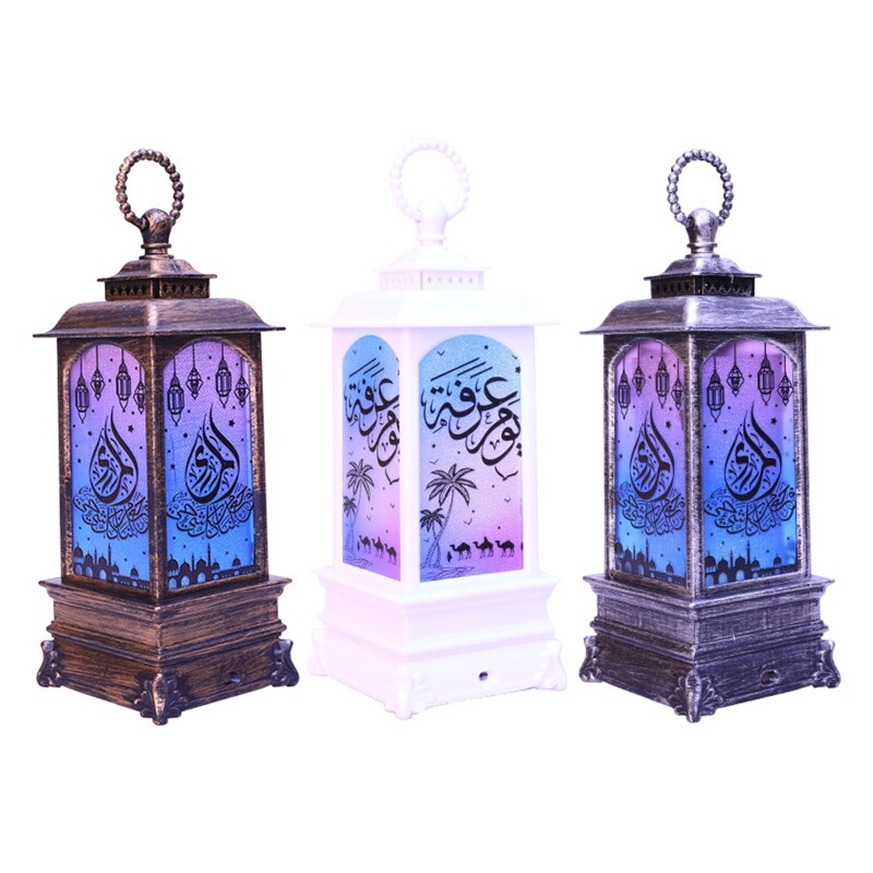 EID Mubarak LED Wind Light Ramadan Decor Ramadan Lanterns Night Lamp Ornament
