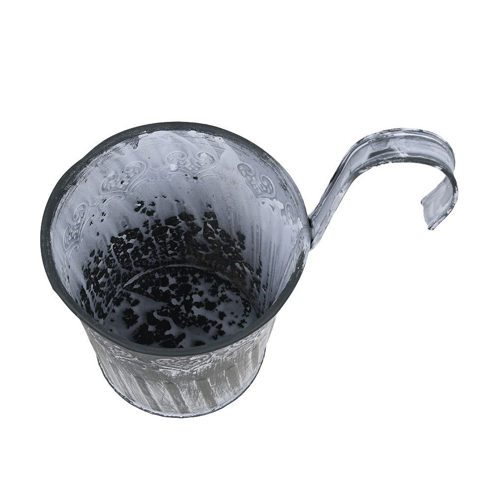 5pcs Hanging Planter Plant Pots Metal Garden Fence Balcony Railing Flower Pot UK eBay