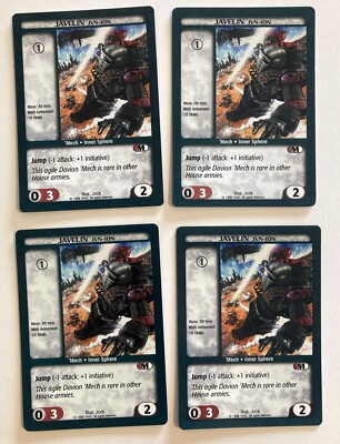 Javelin JVN-10N (4) Battletech CCG Unlimited 'Mech
