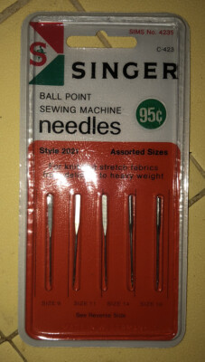 Singer Ball 1960s Sealed Singer Ball Point Sewing Machine Needles Style 2021 ...