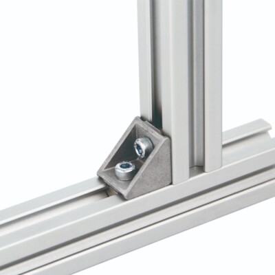 1 Satz 2020 Serie Aluminium Profil Verbinder Eckwinkel, 50 Stück M5 x 10 mm UK