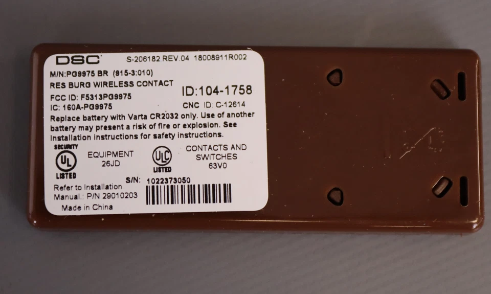 DSC PowerSeries PG9975 BR (915-3:010) Vanishing Wireless Door/Window Contact - Image 2 of 3