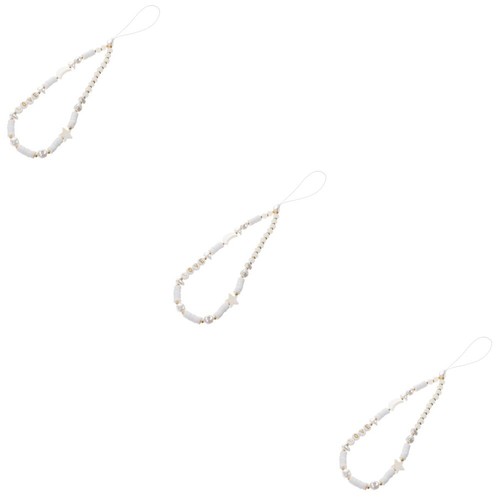 Soft Clay Mobile Phone Chain Beaded Wrist Strap Cute Star Lanyard - 第 30/53 張圖片