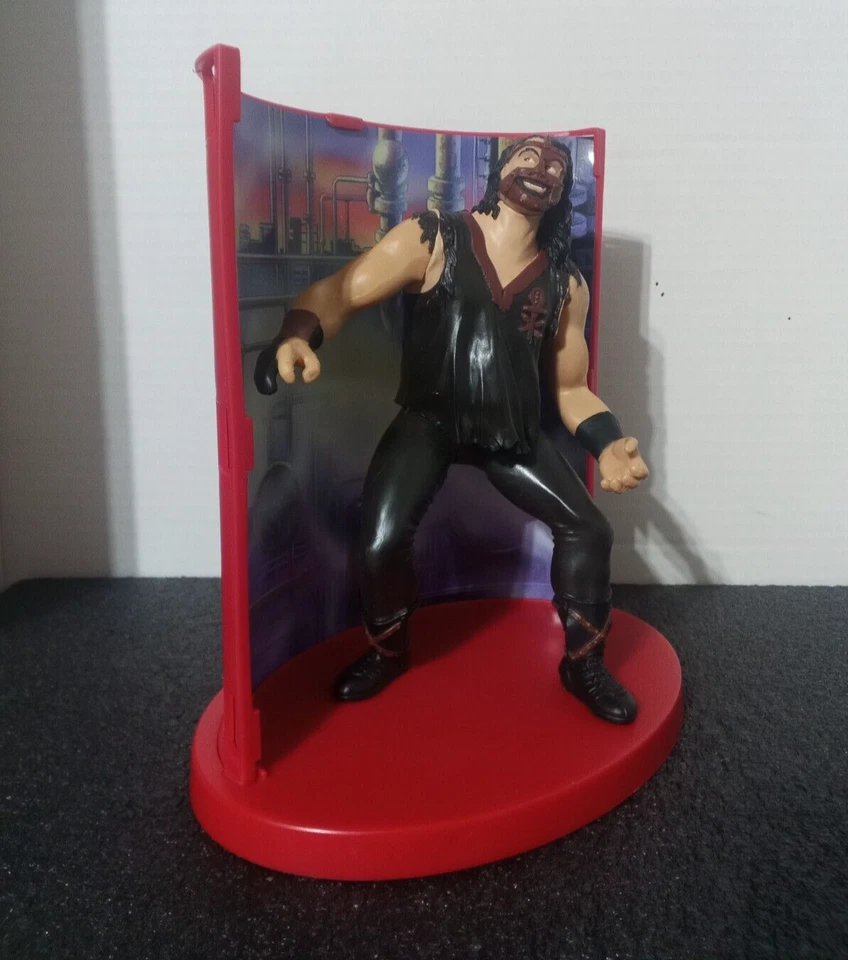 Figura de la humanidad de colección WWF/WWE 1997 con base/fondo, JAKKS/Titan Sports Foto 2 de 4