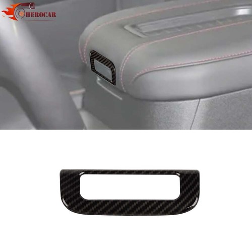 Carbon For Suburban/Tahoe 2020+/YUKON 21+ Center Armrest Box Switch Button Trim